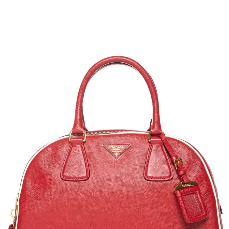 Prada handbag gold – front view