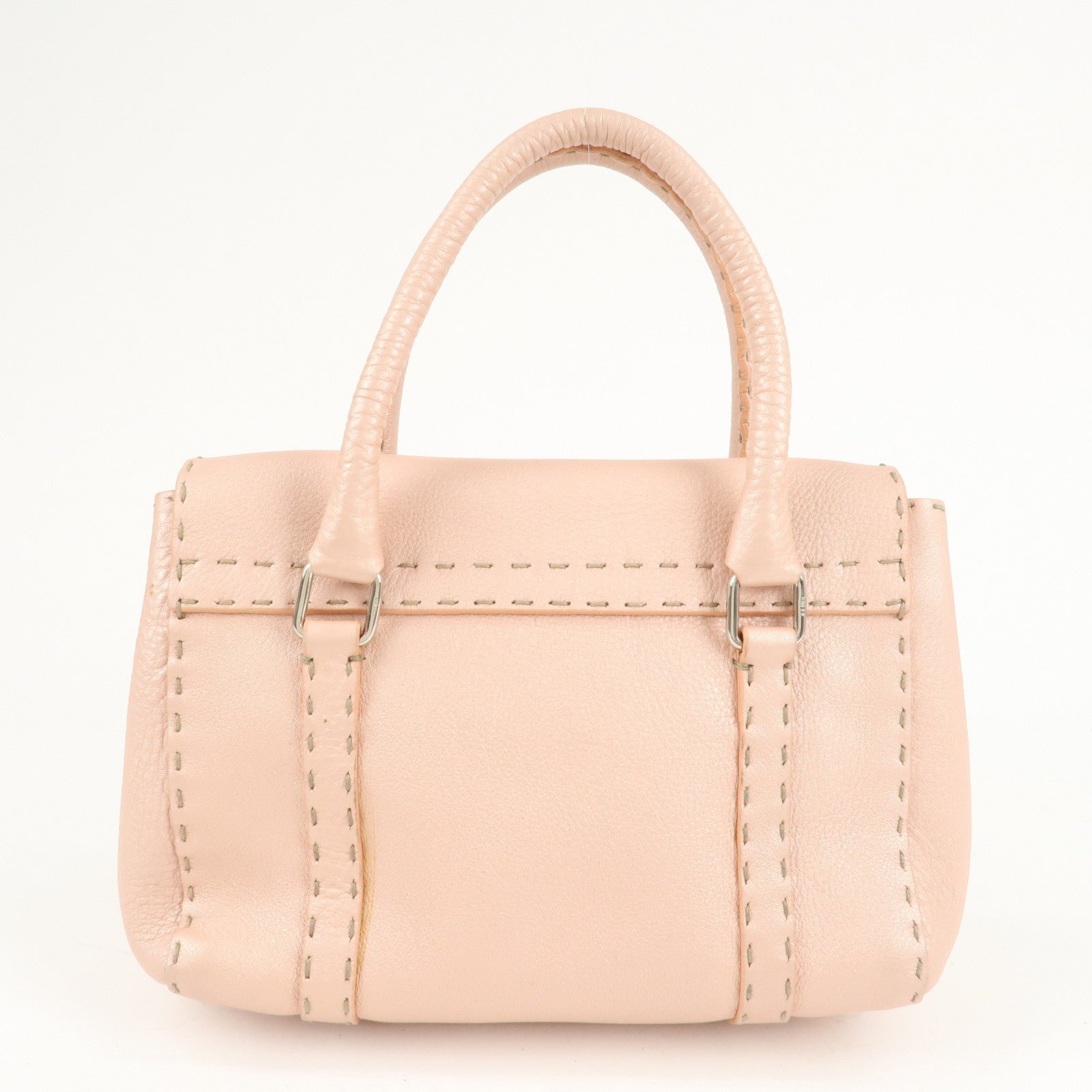 Fendi Selleria جلد ميني Linda Hand Bag وردي