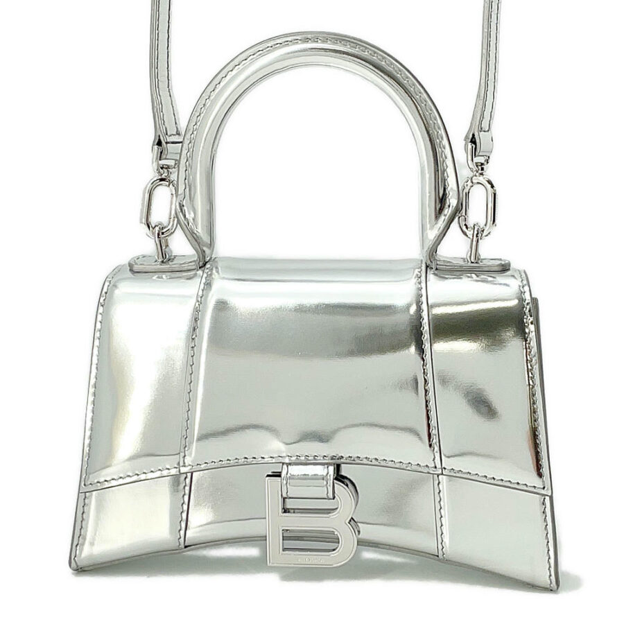 Louis Vuitton Hourglass silver bag – front view
