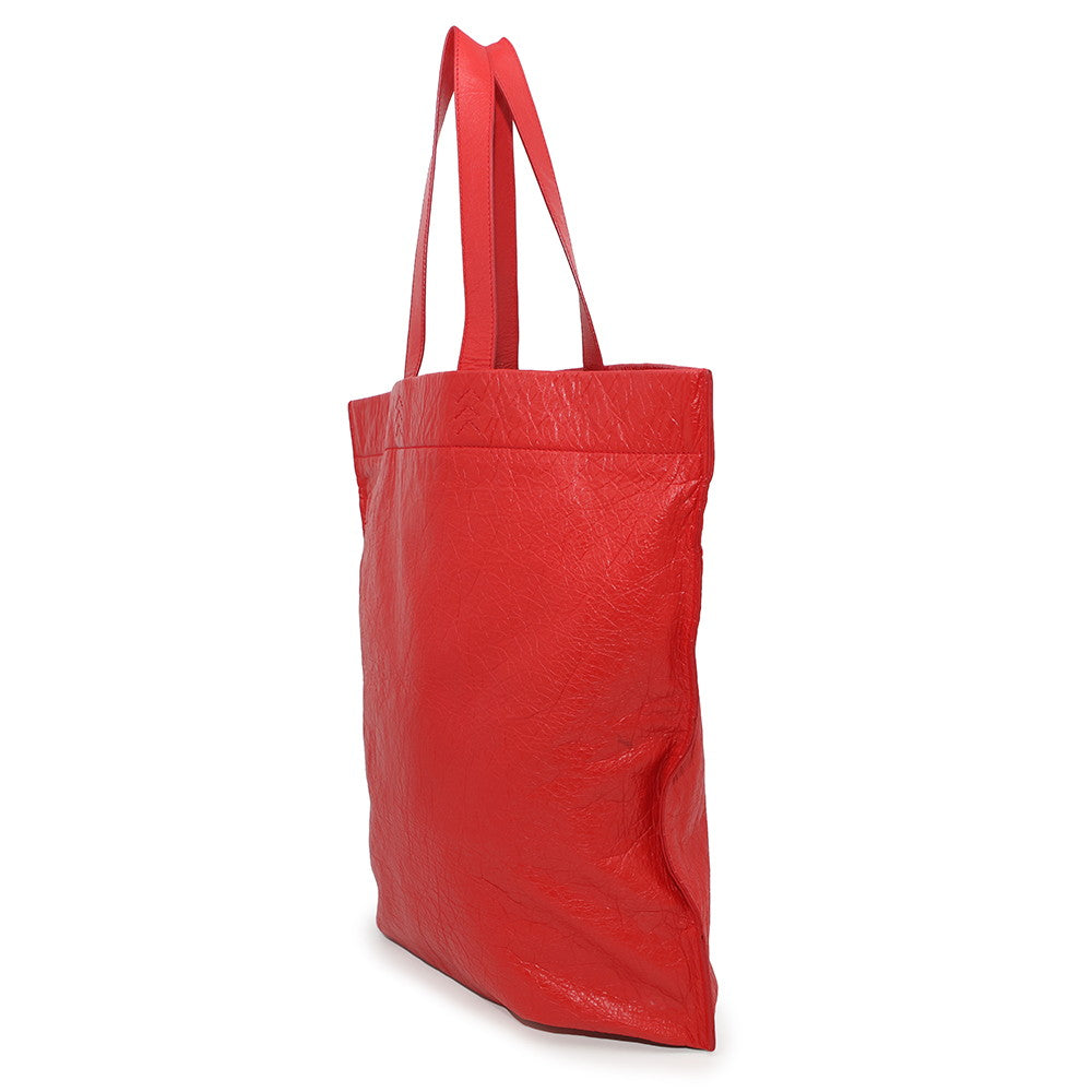 Balenciaga Supermarket Shopper أحمر508454 جلد