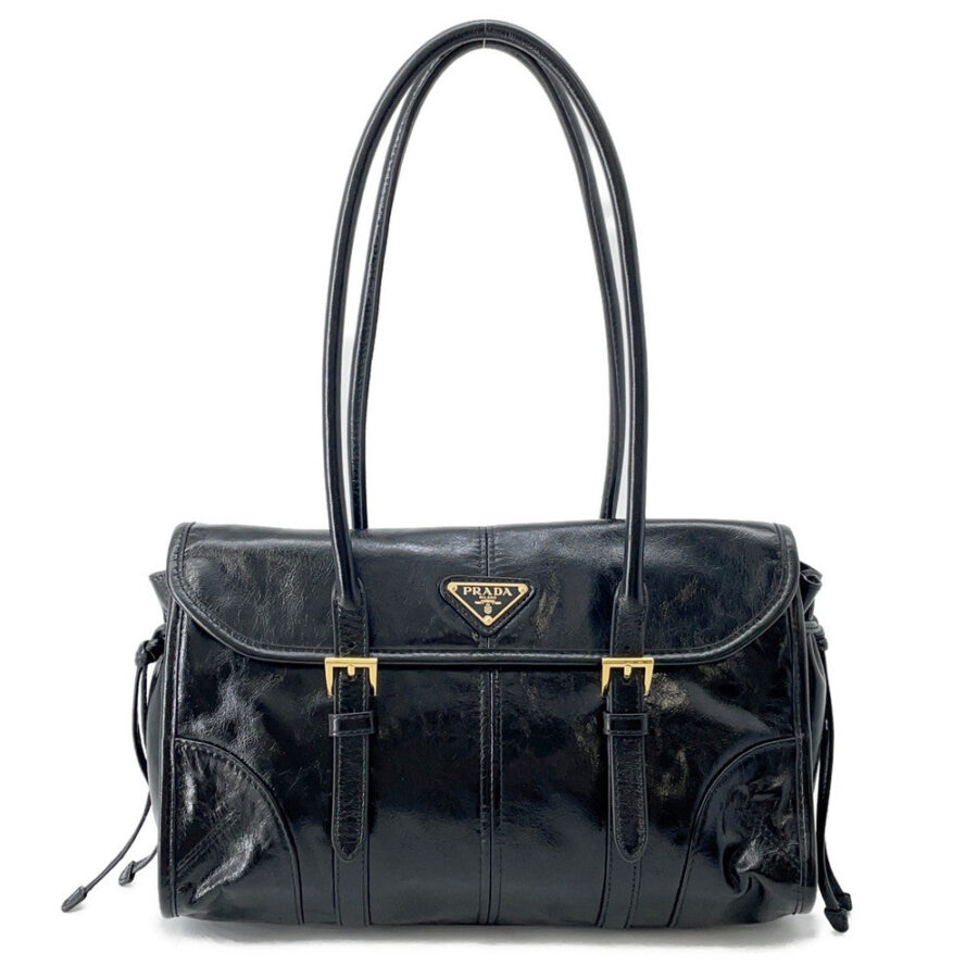 Prada Shoulder Bag black – front view