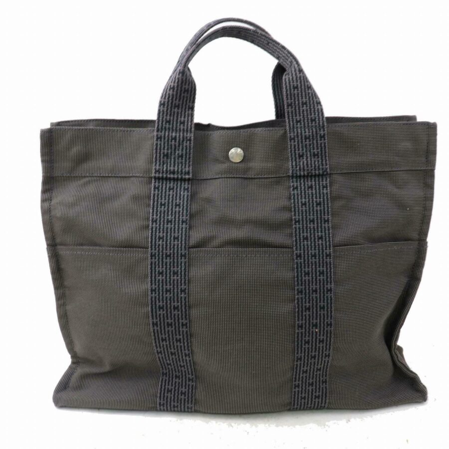 Brand Inspired Hermes Tote Bag Gray Nylon (SHC7-10032) | Studio Nafay