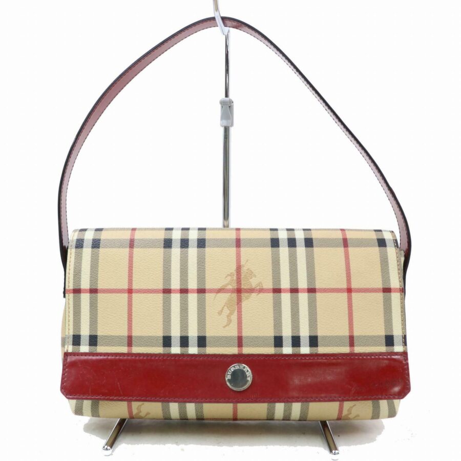 Burberry Hand Bag Cream PVC (SHC1-14431) | Studio Nafay
