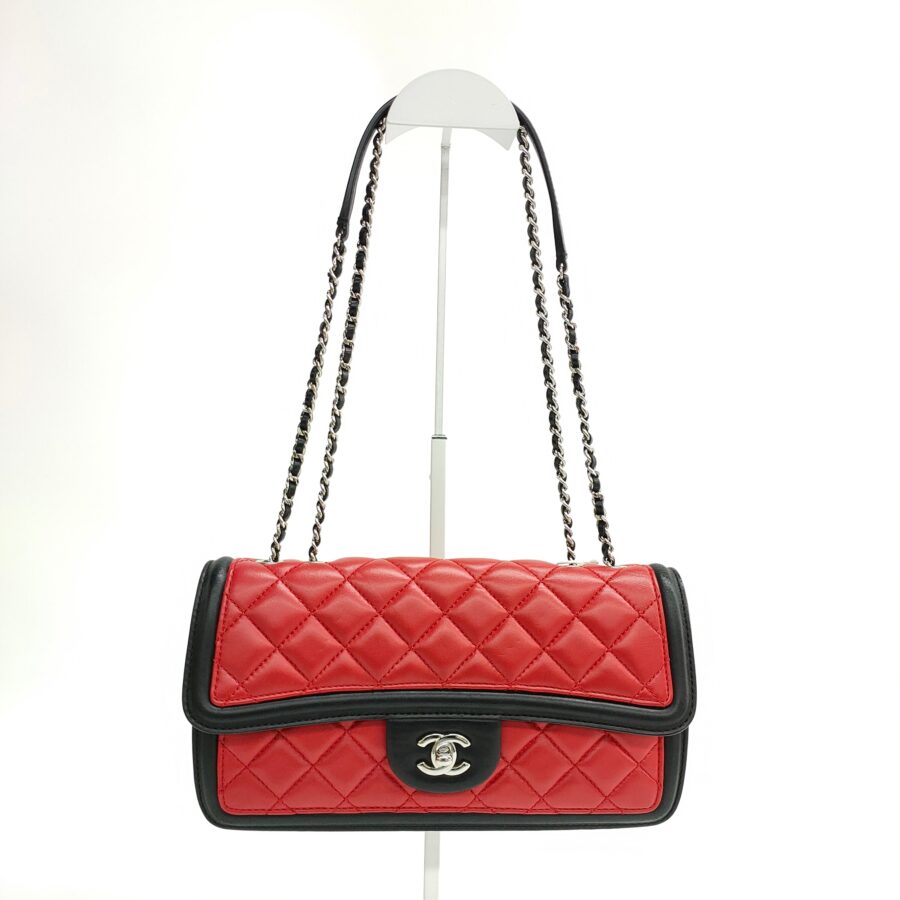 Chanel Baguette black bag – front view