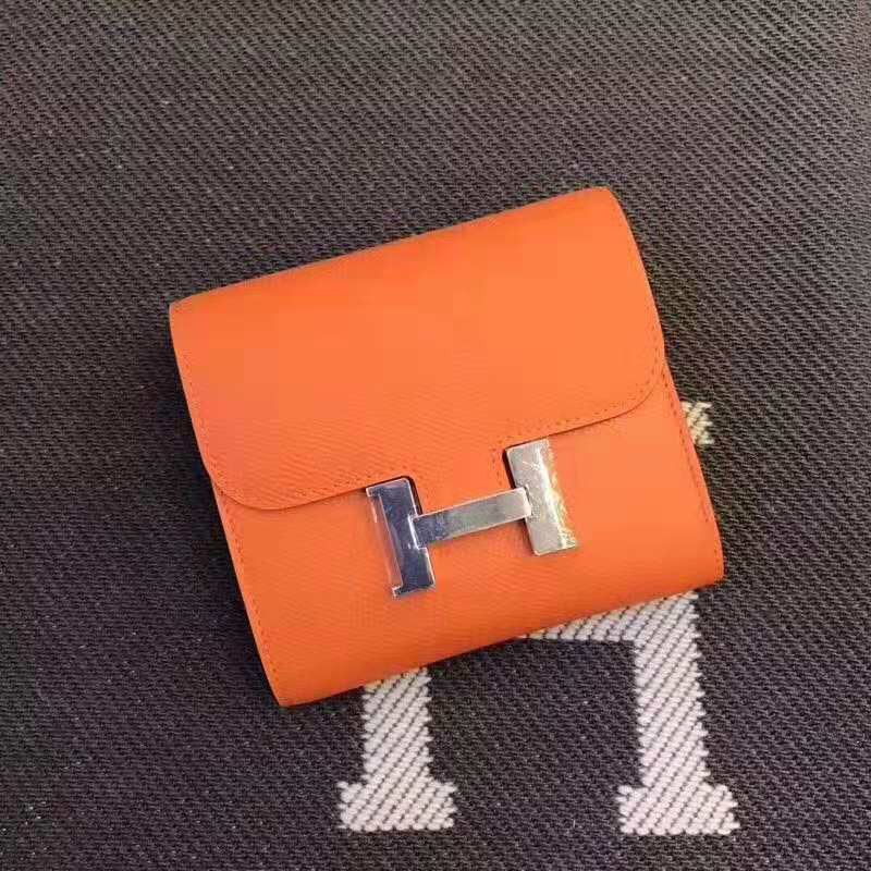Hermes Constance orange bag – front view