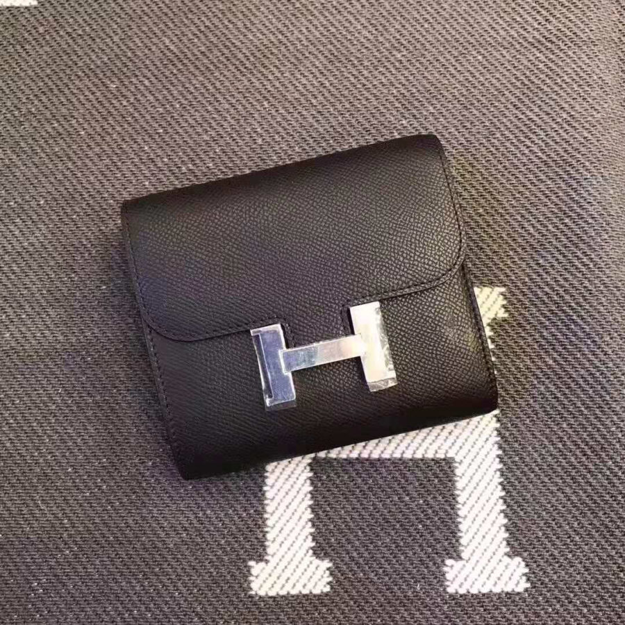 Hermes Constance black bag – front view