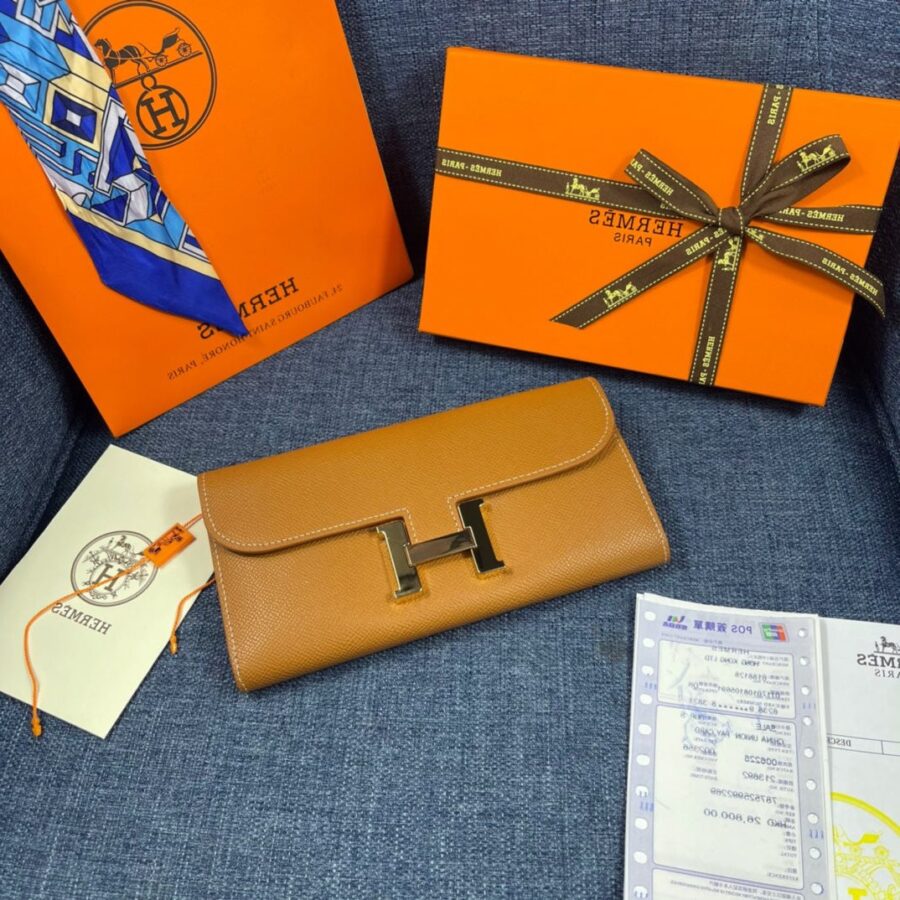 Hermes Constance gold bag – front view