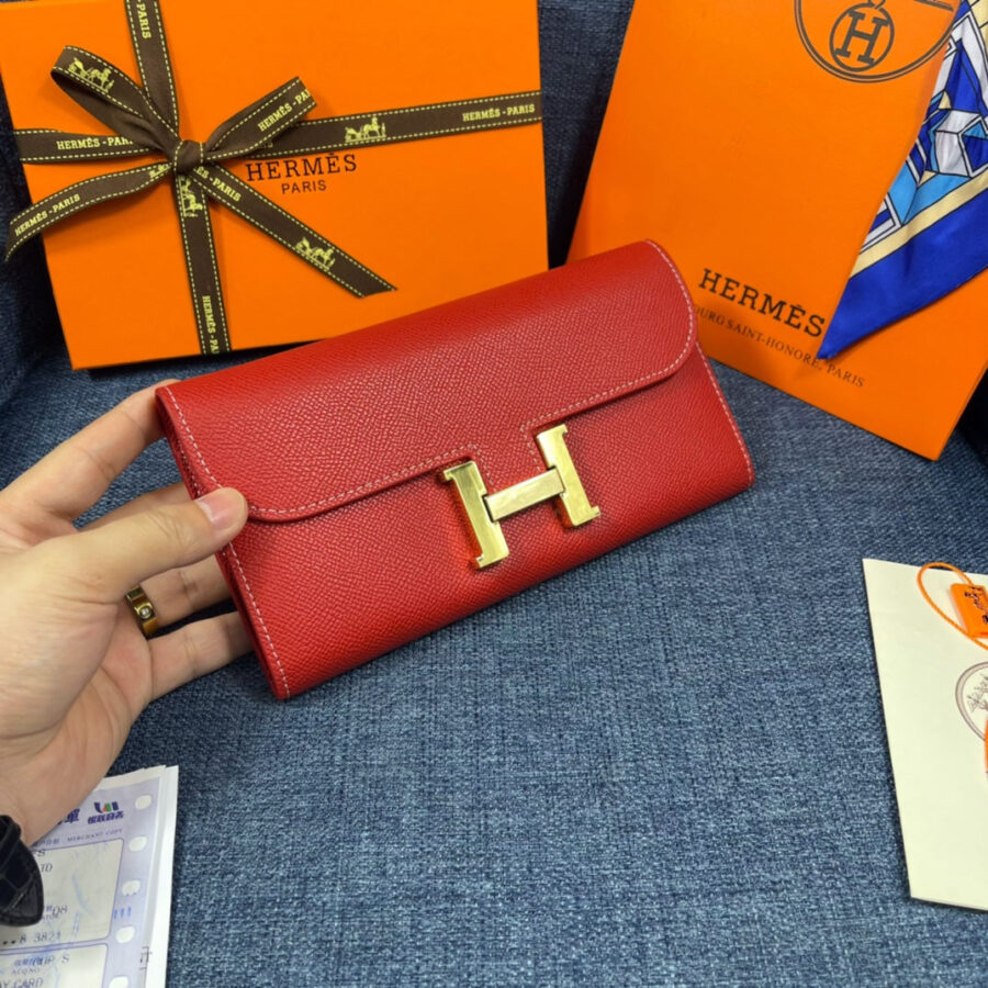 Hermes Constance gold bag – front view