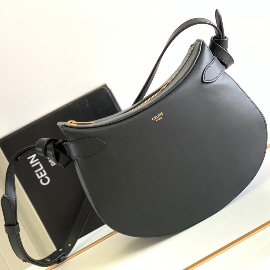 Celine Triomphe black bag – front view