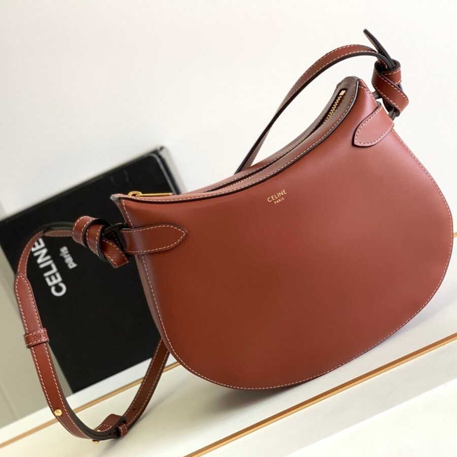 Celine Triomphe brown bag – front view