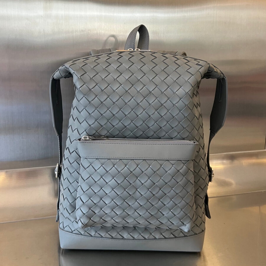 Designer Backpack grey bag – front view
