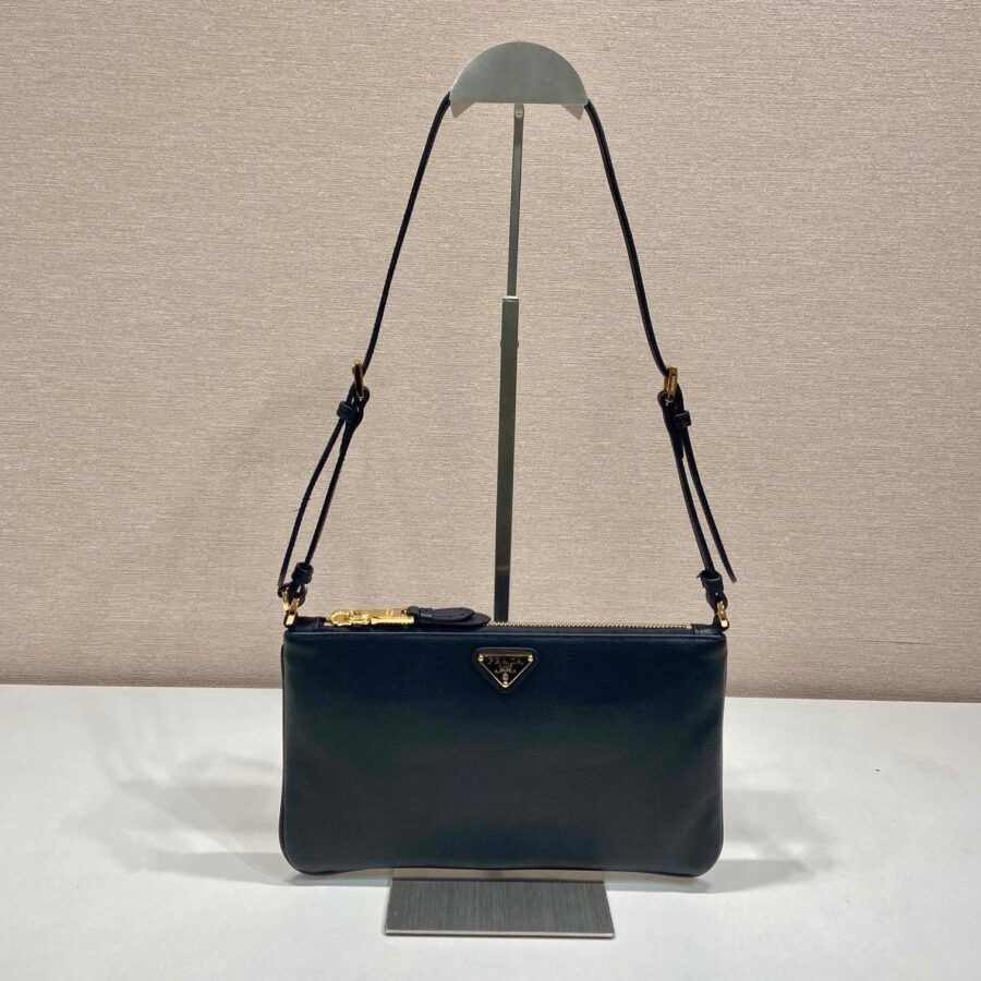 Designer Shoulder Bag black – front view