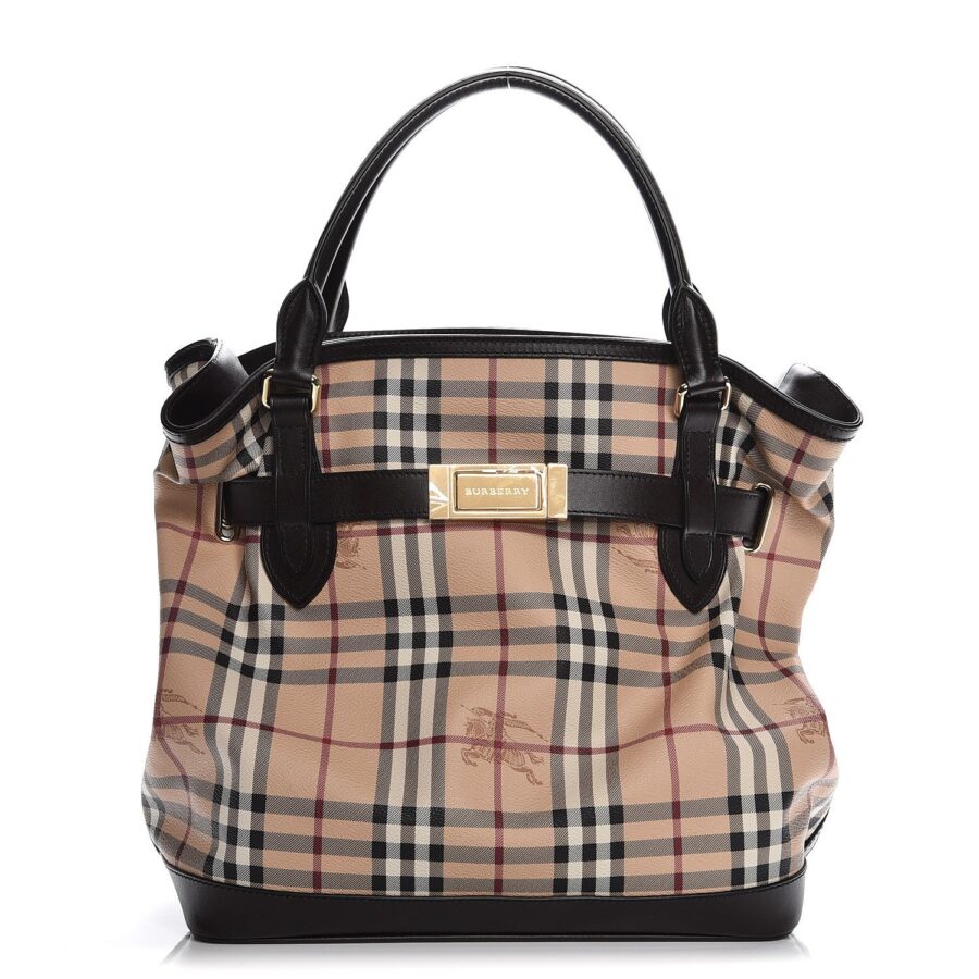 BURBERRY HAYMARKET CHECK GOLDERTON BAG | Studio Nafay
