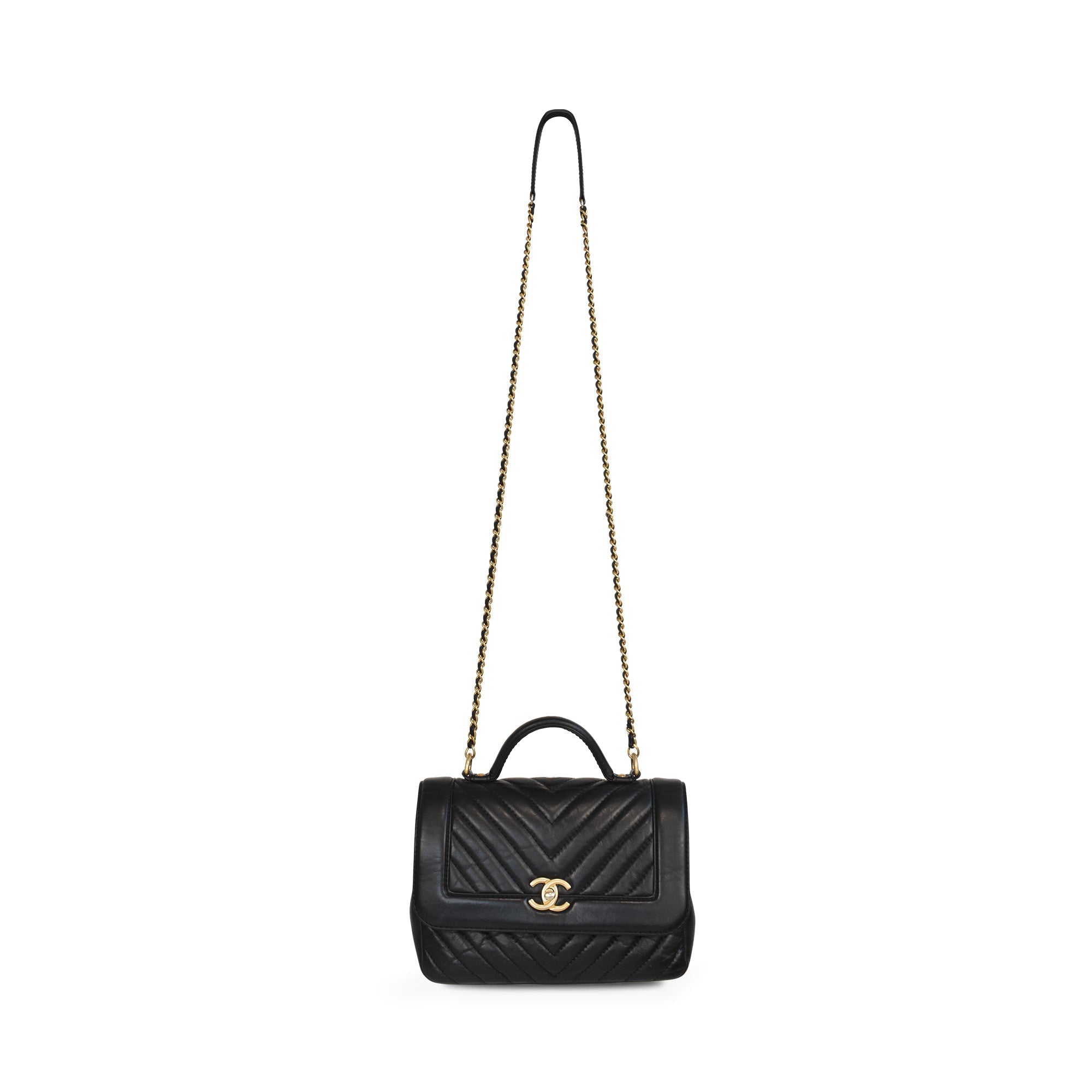 Chanel 'Chevron Top Handle' Flap Bag - صورة المنتج 2