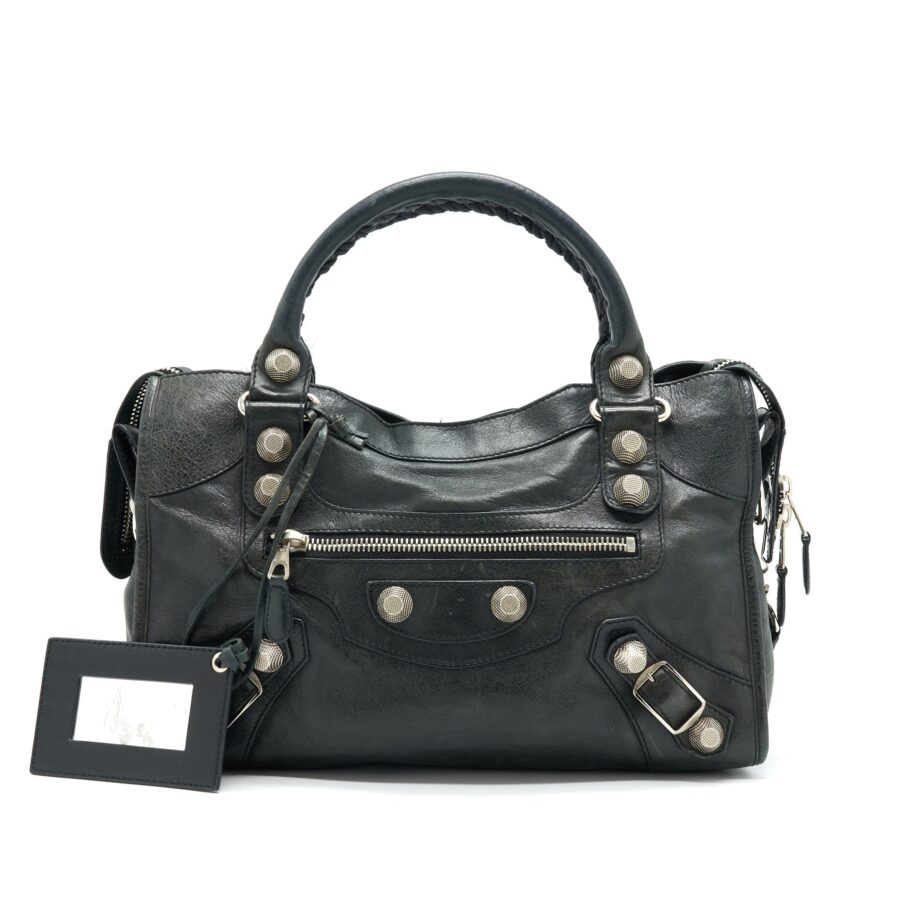 Balenciaga City black bag – front view