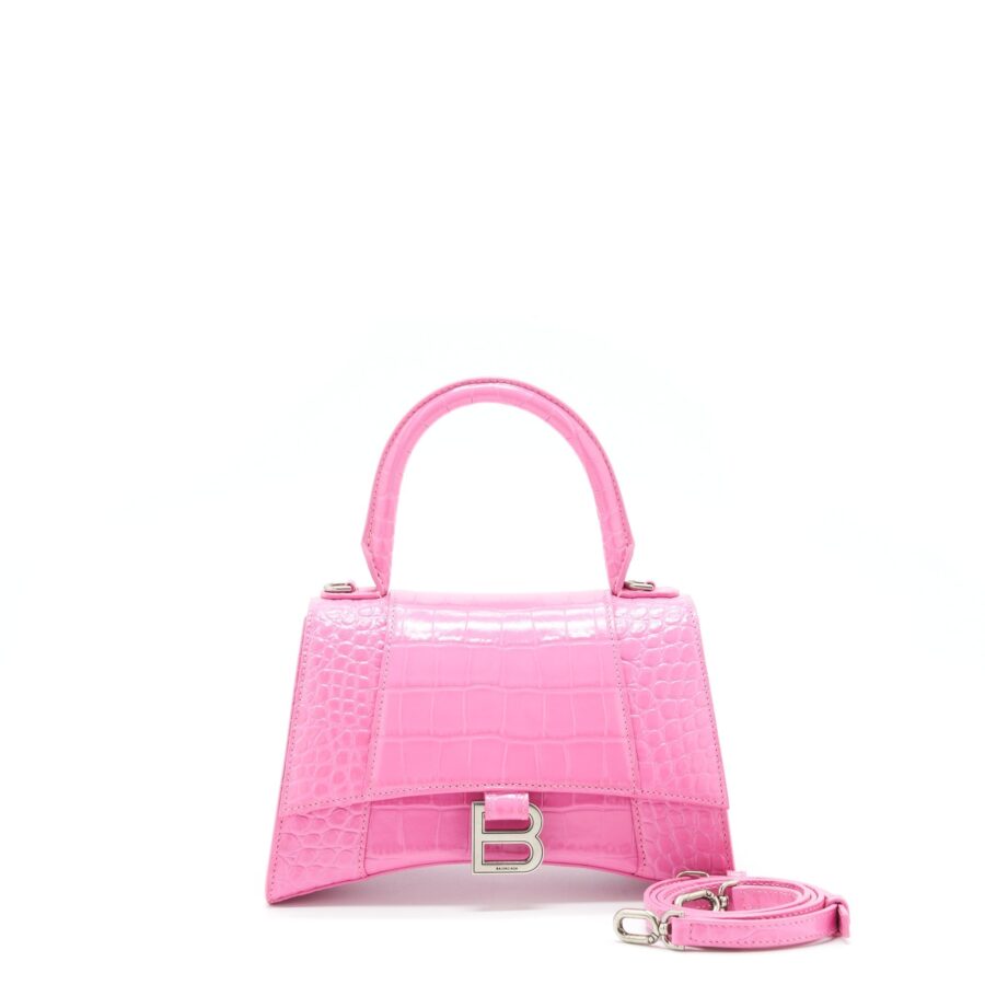 Balenciaga Hourglass pink bag – front view
