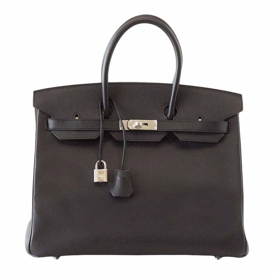 Hermes handbag black – front view