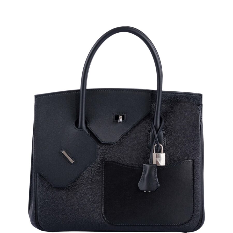 Hermes handbag black – front view