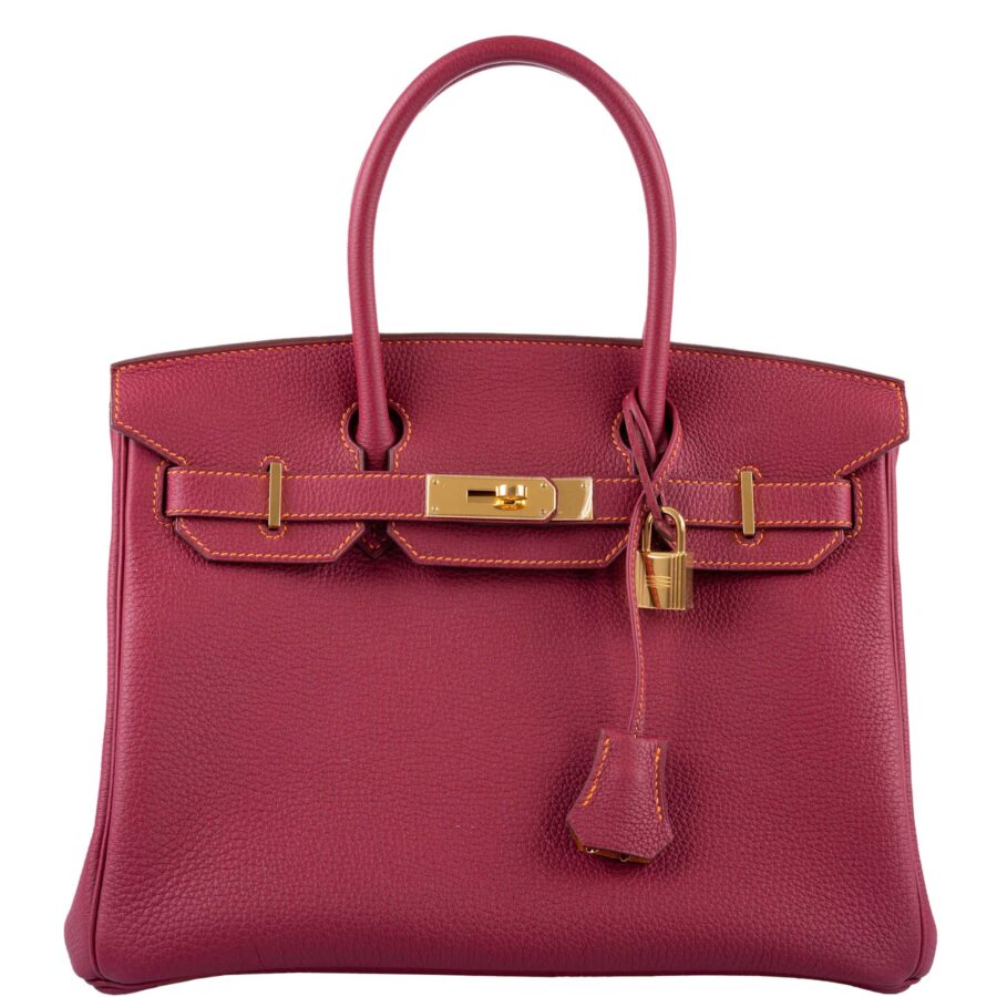 Hermes Birkin gold bag – front view