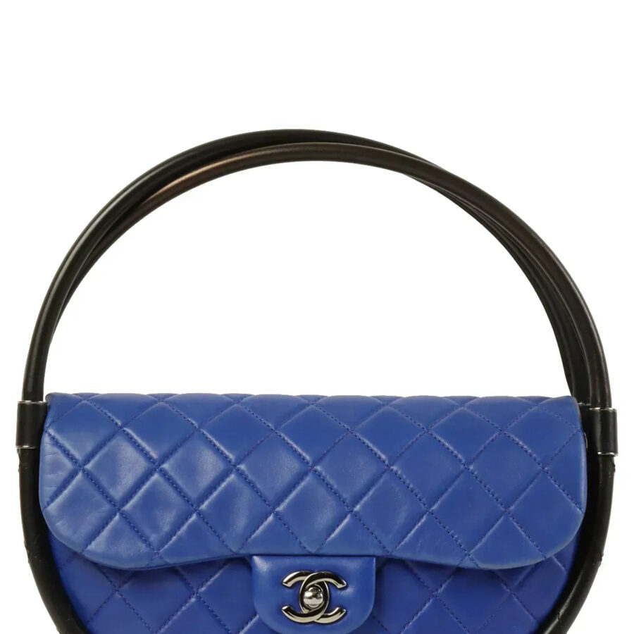 Chanel Top Handle black bag – front view