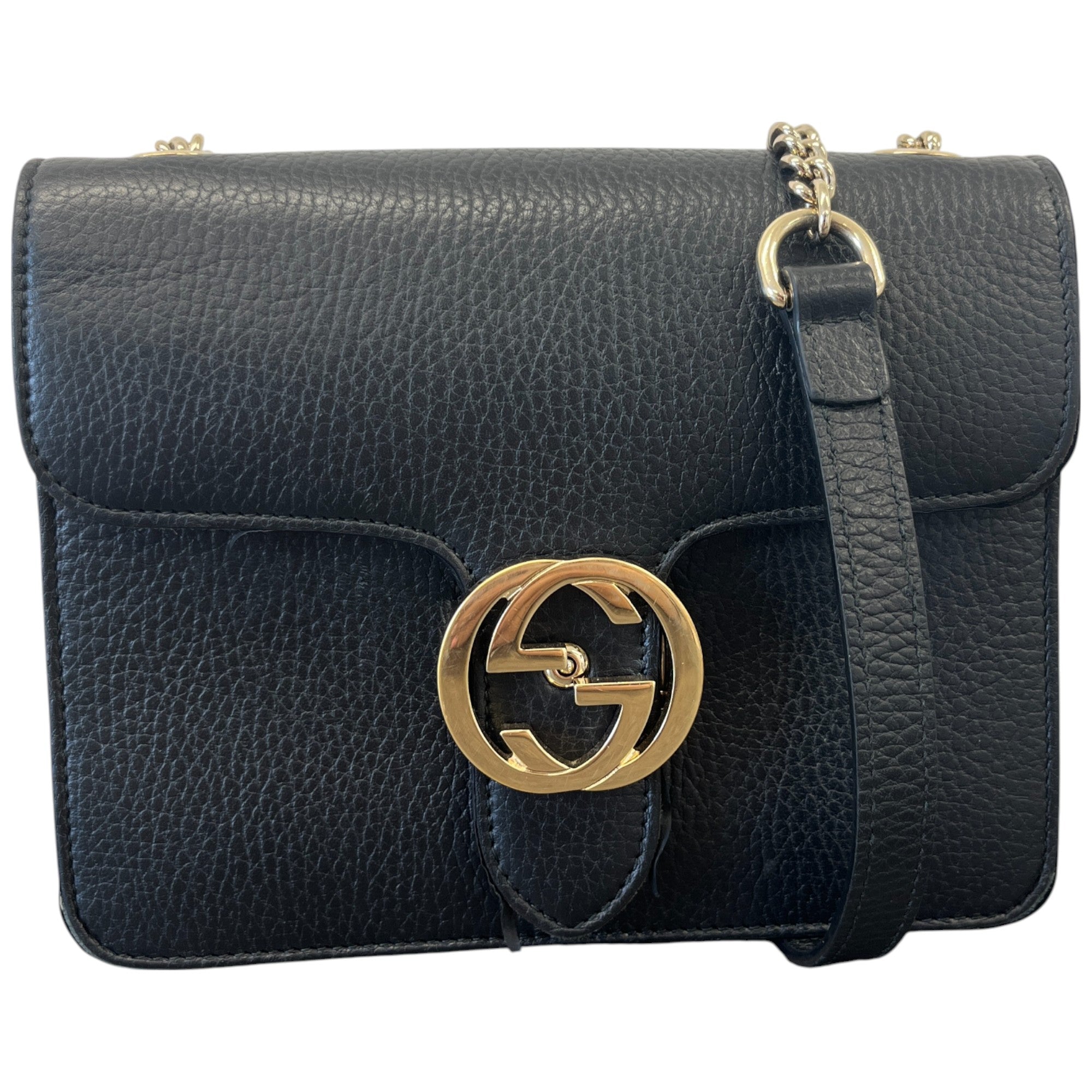 Women’s Interlocking Gg Bag أسود
