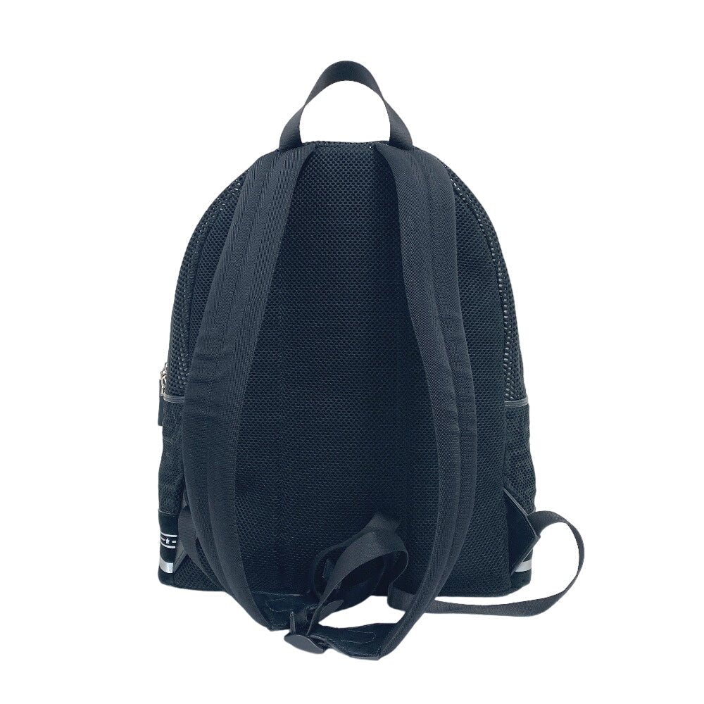 Fendi Backpack Polyester, جلد أسود Mesh Zucca Mens(unisex)