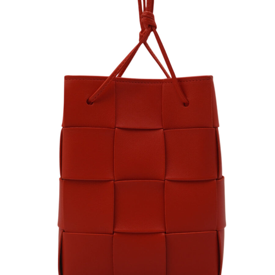 Mini Intrecciato Cassette Red | Studio Nafay