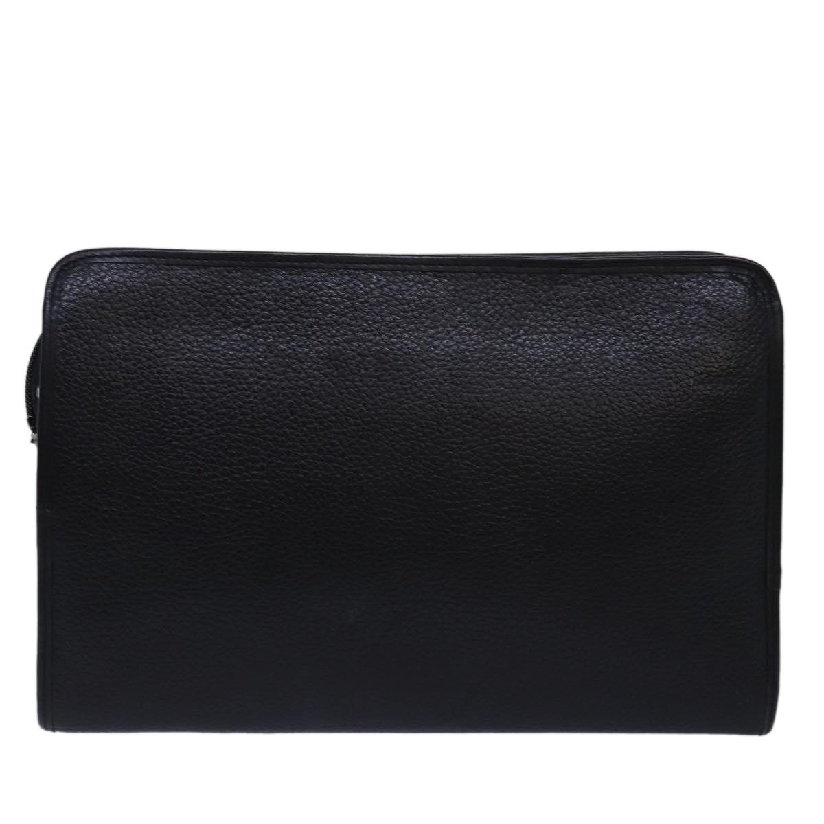 BurberrySs حقيبة سهرة Bag جلد أسود Auth bs15137