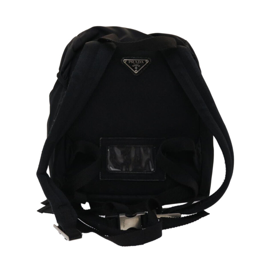 Prada Backpack black bag – front view