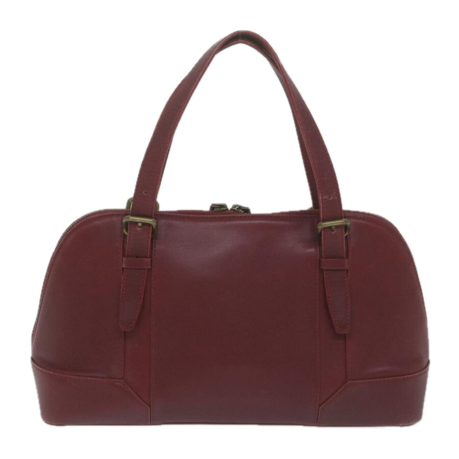 Burberry Hand Bag Leather Red Auth ti1480 | Studio Nafay