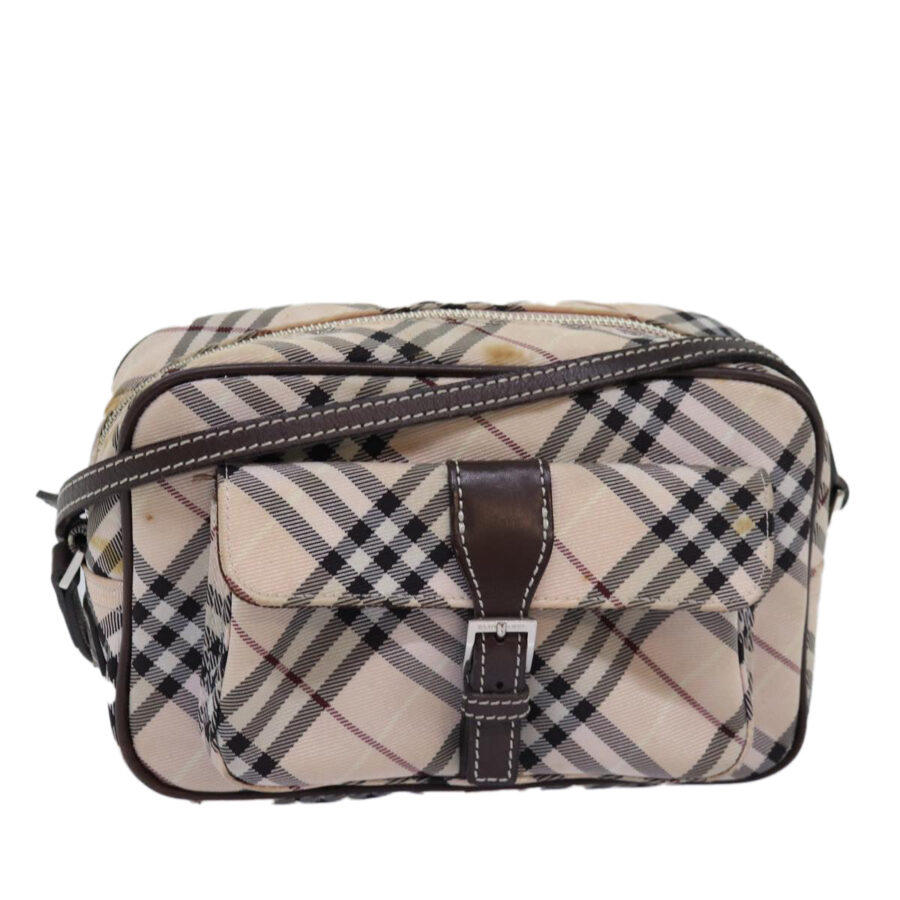 Burberry Nova Check blue bag – front view